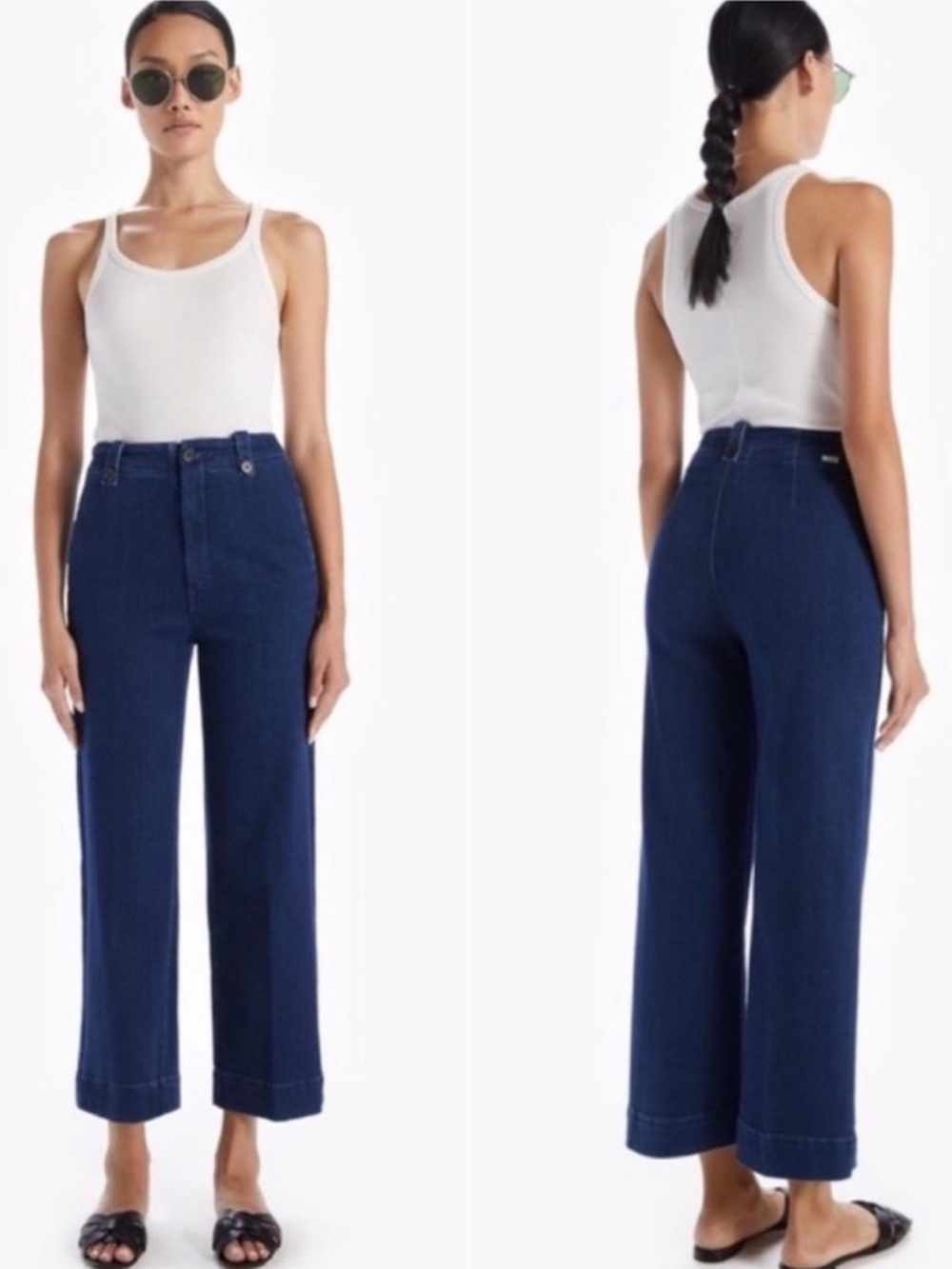 Mother Jeans The Zipped Greaser Loop in Neither Here Nor There